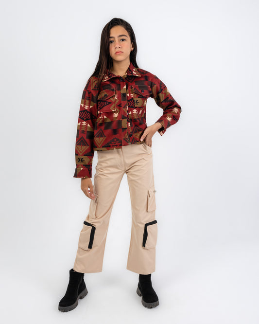 baggy trousers featuring a modern style - coffee