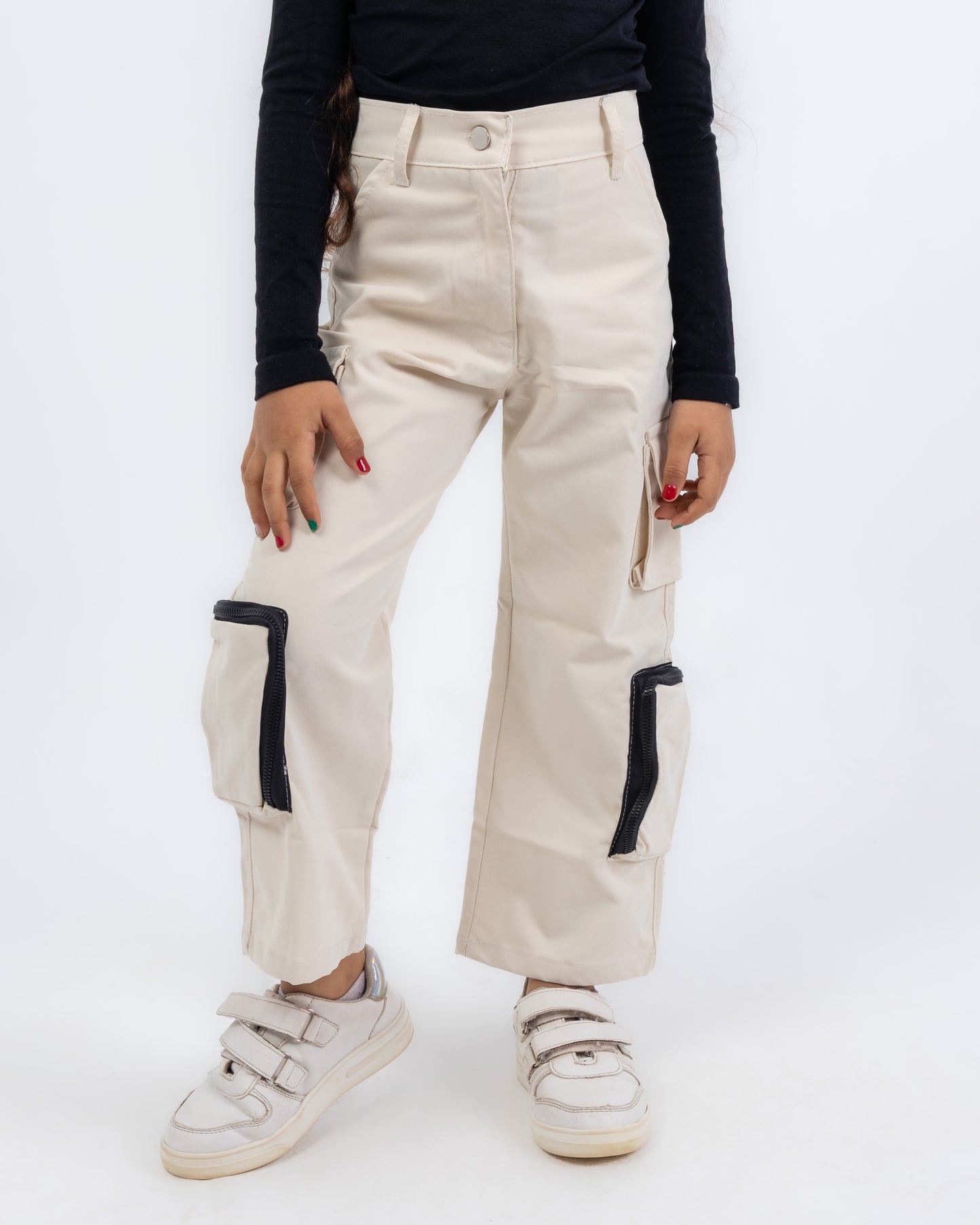 baggy trousers featuring a modern style - BEIGE